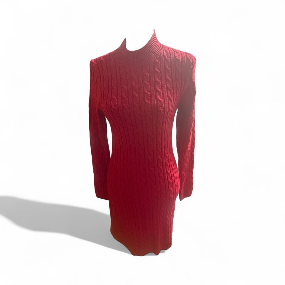 ❤️ HOLLISTER Red Mock Turtleneck Sweater Dress | Large | BNWT ❤️
